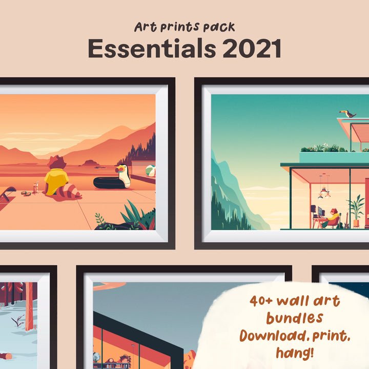 Mega Art Print Bundle - Save 50% (150 Print Files Included!)