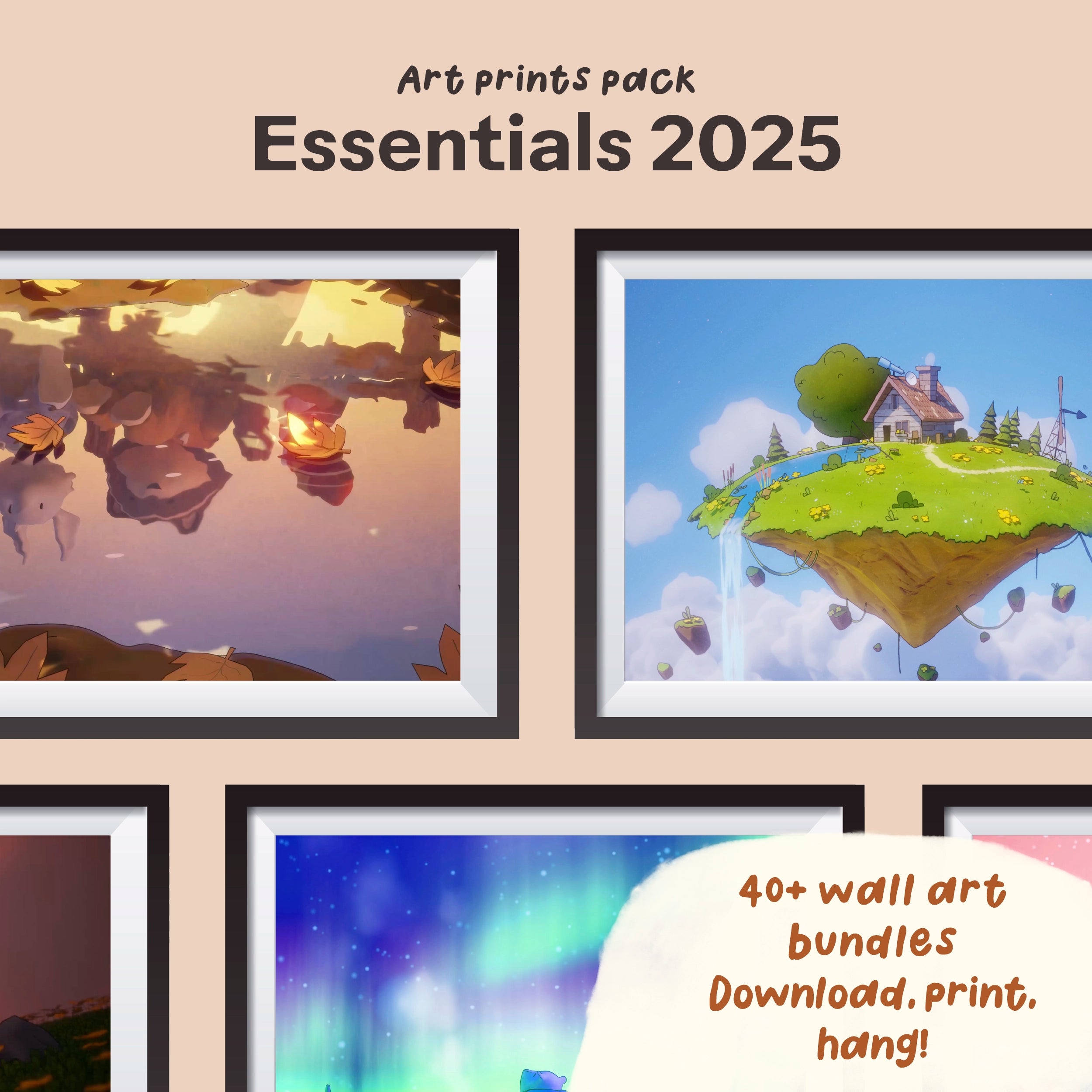 Art Print Pack Chillhop Essentials 2025 (Print Your Own!) – Chillhop Music