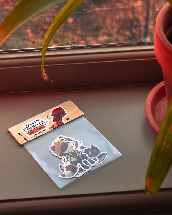 Chillhop Raccoon Essentials Sticker Pack