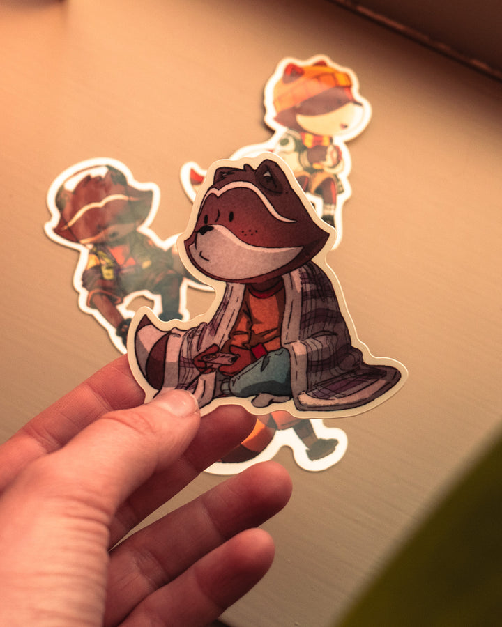 Chillhop Raccoon Essentials Sticker Pack