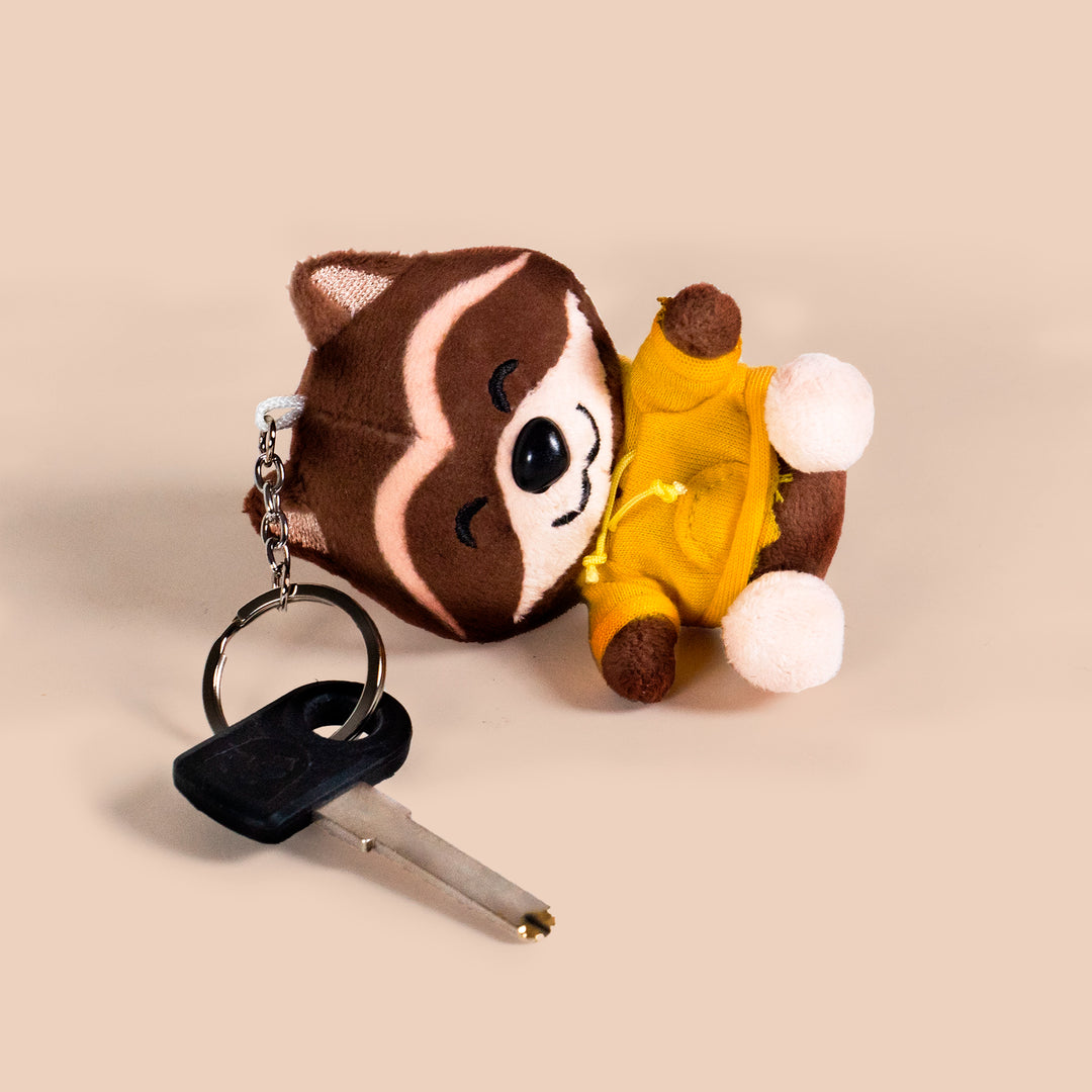 Raccoon Keychain Plushie