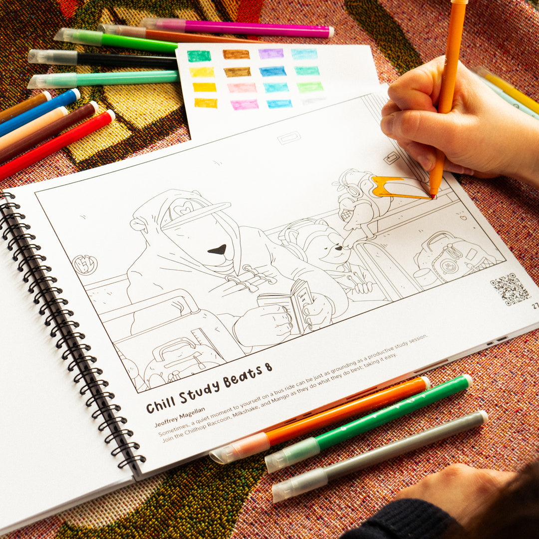 Chillhop Mindful Coloring Book Vol 2
